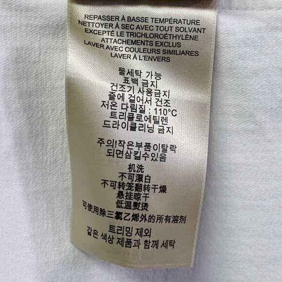 BURBERRY BRIT Size L Cream Cotton Blend Stretch Denim Jacket Blazer - Picture 8 of 8